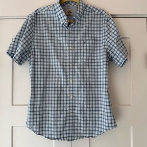 Dockers Blue and White Plaid Men's Shirt